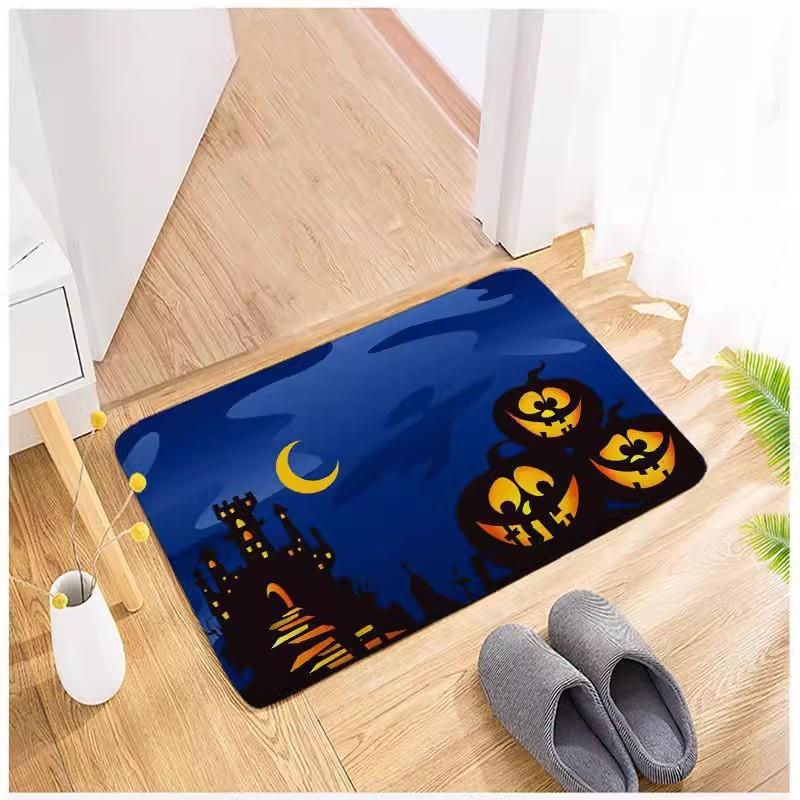 Cartoon Halloween Horror Floor Mat Restaurant Door Floor Mat Home Decoration Door Floor Mat Bathroom Toilet Floor Mat