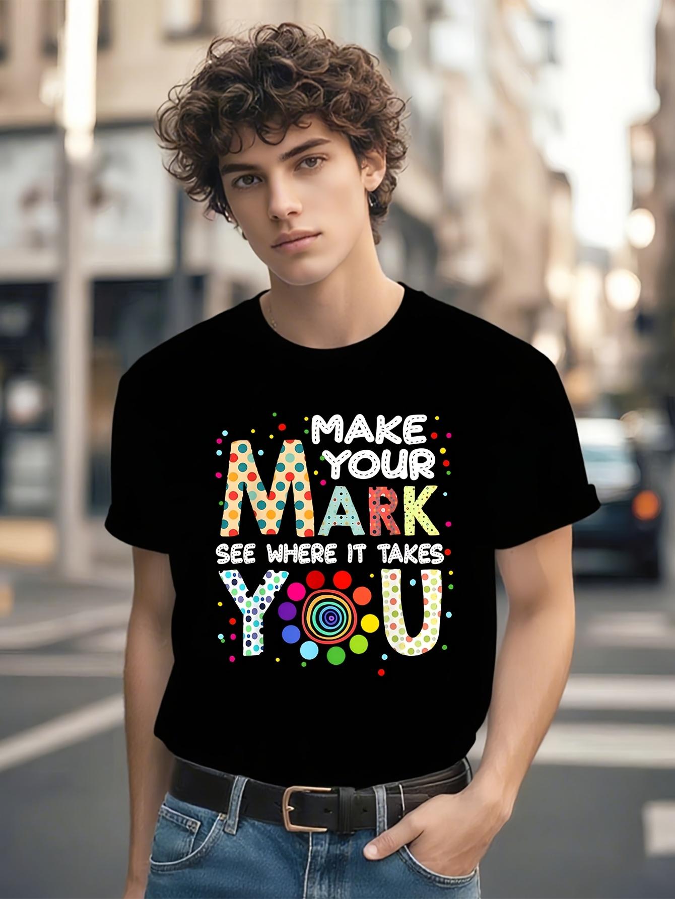 Make Your Mark And See Colorful Polka Dot Men Women Tshirt M