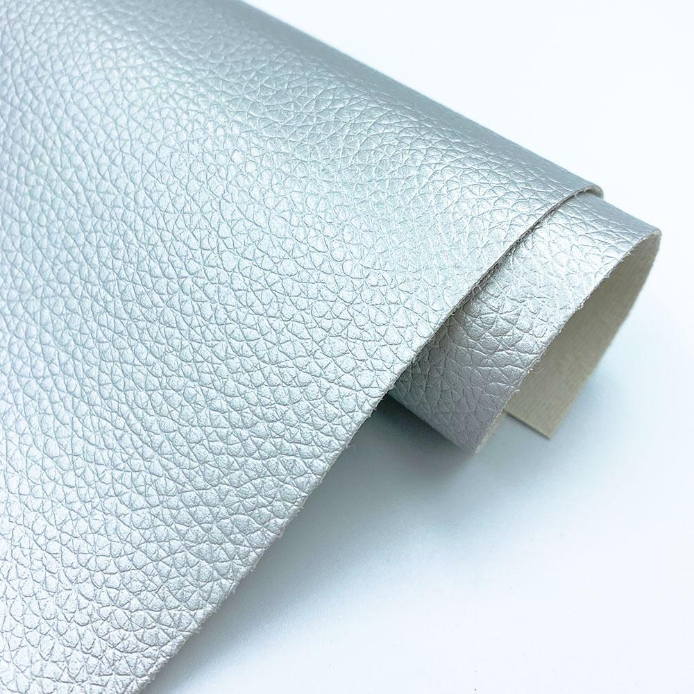 Litchi Faux PU Leathere Fabric Sewing Clothing Bow Bag Sofa Car DIY Earring Making Craft Material Waterproof 50*60cm Big Size