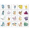 20PCS Pikachu Temporary Tattoo Stickers Waterproof and Sweatproof Fun Cartoon Children's Body Decoration Girl Birthday Gift