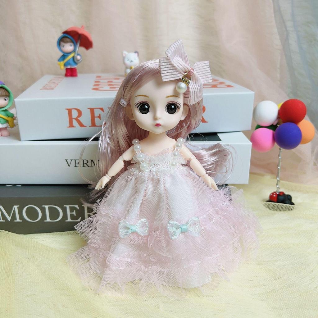 Princess Doll Mini Set - 17cm Toy for Girls, Perfect Birthday Gift