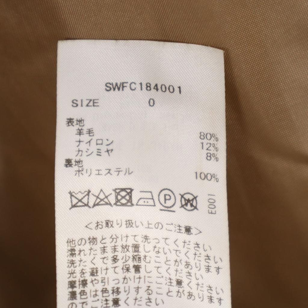 SNIDEL Feito no Japão casaco de mistura de lã e caxemira bege Feminino Usado