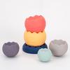 Children's Educational Soft Rubber Toy Stacking Game For Infants' Early Learning, Grasping And Sensory Development, Building Block Stacking Game