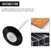 Accessories Nylon Brushes Polishing High Efficiency T Type Wire Brush 10 Pcs Black+Silver Coating Degreasing Burr