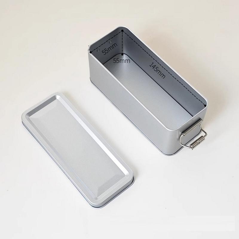 Rectangular Iron Box With Lid Large Capacity Wedding Souvenirs Candy Container Pineapple Snowflake Cake Packaging Storage Box