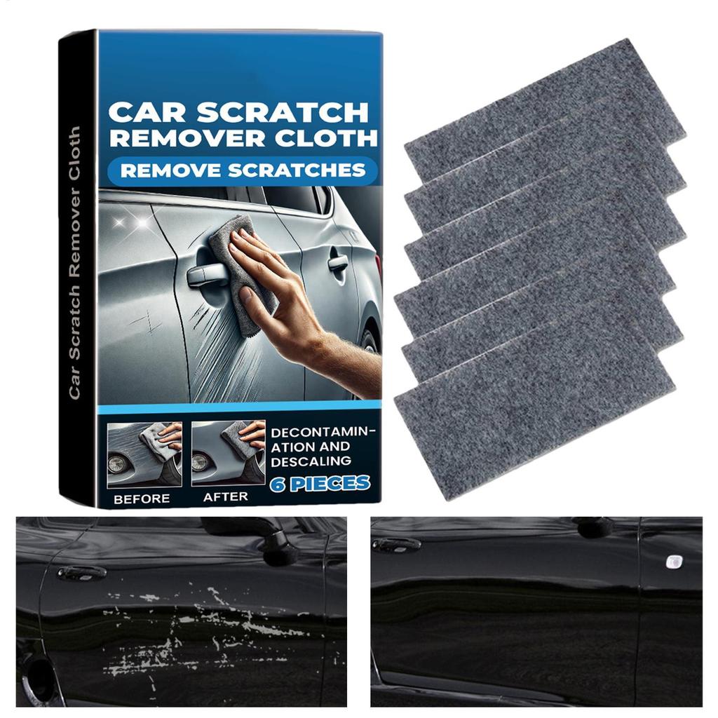 Nano Scratch Removal Cloth 6Pcs Car Scratch Remover Towel for Water Spots Paint Restoration Car Detailing Polishing Reusable