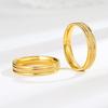 Japanese and Korean Fashionable Titanium Steel Anti-fading Ring for Women with Simple Inner Frosted Couple Temperament
