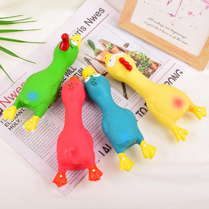 Pet Toys Made of Natural Latex, Releasing The "chick Copulation" Sound, Highly Durable and Easy To Chew Latex Toys for Chickens and Dogs.