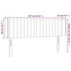 VidaXL LED Headboard Bedroom Furniture Double Bed Accessory Head of Bed Frame Interior Taupe 3123476