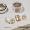 High-Gloss Titanium Gold Iridescent Nail Art Mirror Powder