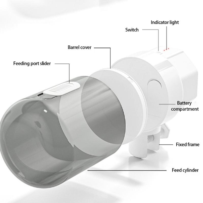 Programmable Pet Feeders Moisture Proof Battery Operated Tanks Dispenser for Home Office Aquariums Battery Operated
