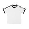 Children's Short-Sleeve Pure Cotton Uniform T-Shirt with Custom Logo & Stripes
