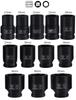 15-Piece Heavy Duty 3/4" Deep Impact Socket Set for Pneumatic/Electric Wrenches - Auto Repair Tool