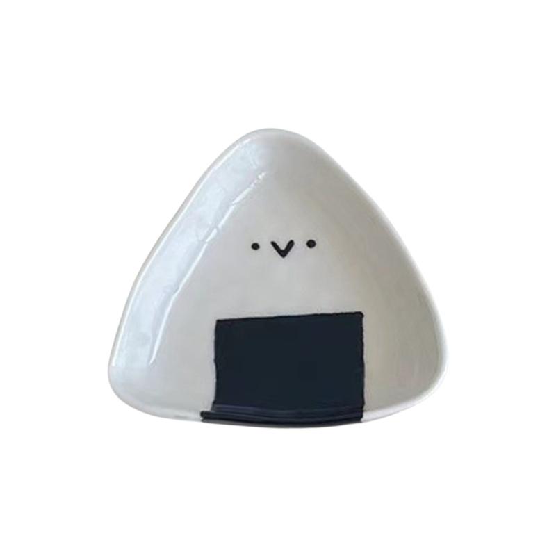 Mini Triangular Ceramic Sauce Dish Perfect For Sushi And Bentos Enhancing Dining Experience With Heat Resistant Design