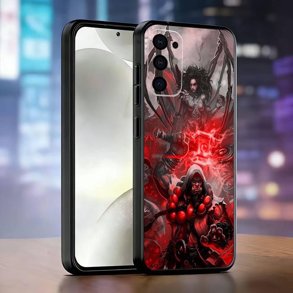 

W-World of W-Warcraft Phone Case For Samsung S25,S24,S21,S22,S23,S30,Ultra,S20,Plus,Fe,Lite,Note,10,Black Cover Samsung S24