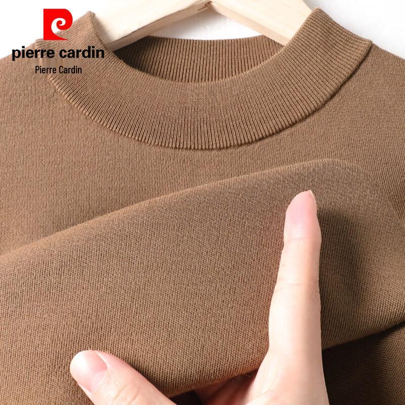 Pierre Cardin Men's 100% Wool Machine Washable Half-Turtleneck Sweater