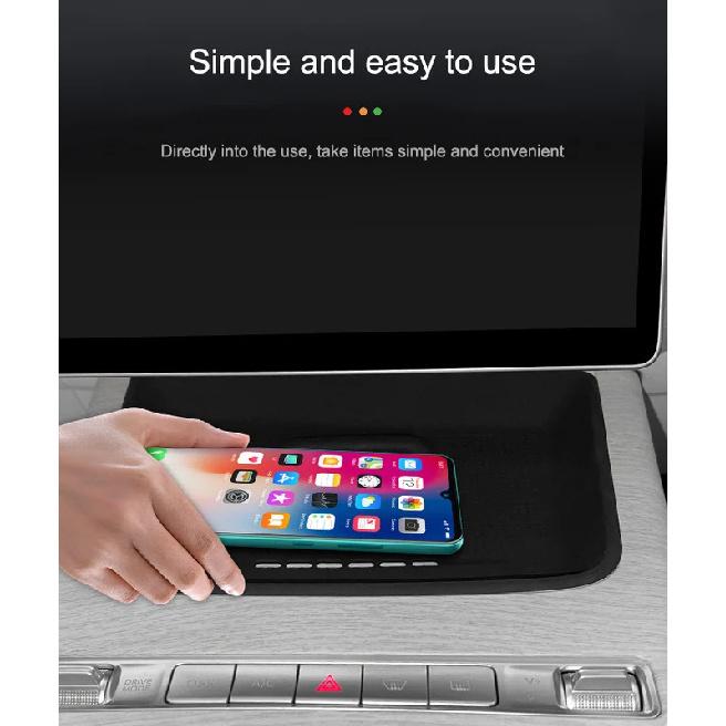 For Geely Starry L 2024 Central Control Wireless Charging Mat Silicone Non-slip Dust Waterproof Protect Pad Interior Accessories