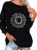 Female Spring/Fall Sweatshirt Fashion Print Top Women's Oversized Pullover Sweatshirt Versatile Top