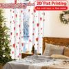 Flat Printing Heart Pattern Popular Curtains Drapes Versatile Polyester All Ldeal Bedroom Curtain Set Of 2 Made Washable Decor Ready