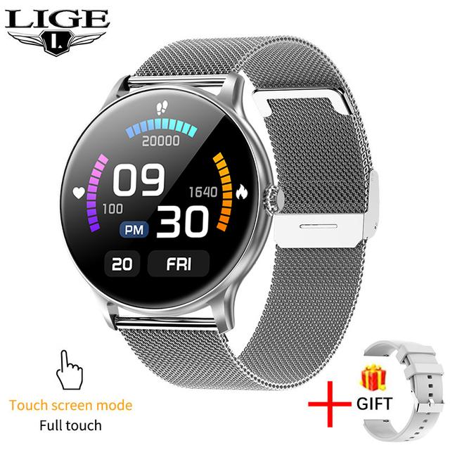 LIGE Fashion Smart Watch Bluetooth Call Men Lady Watches Mulit