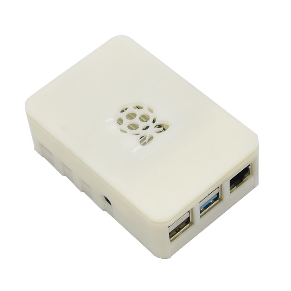 Buy White Shell Raspberry Pi 4 Case CPU LAN LED Ports for Heat Sink ...