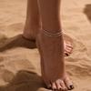 Bohemian Double Layer Beach Anklet: High-End Stackable Foot Jewelry
