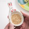 Mini Cat Ceramic Dish with Handle for Condiments, Perfect for Home Dining and Restaurant Use