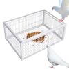 Cage Piège à Oiseaux Pièges à Oiseaux Automatiques Anti-Évasion pour Pigeons Facile à Nettoyer Accessoires pour Animaux de Compagnie Avec 4 Entrées pour Moineaux Calopsittes