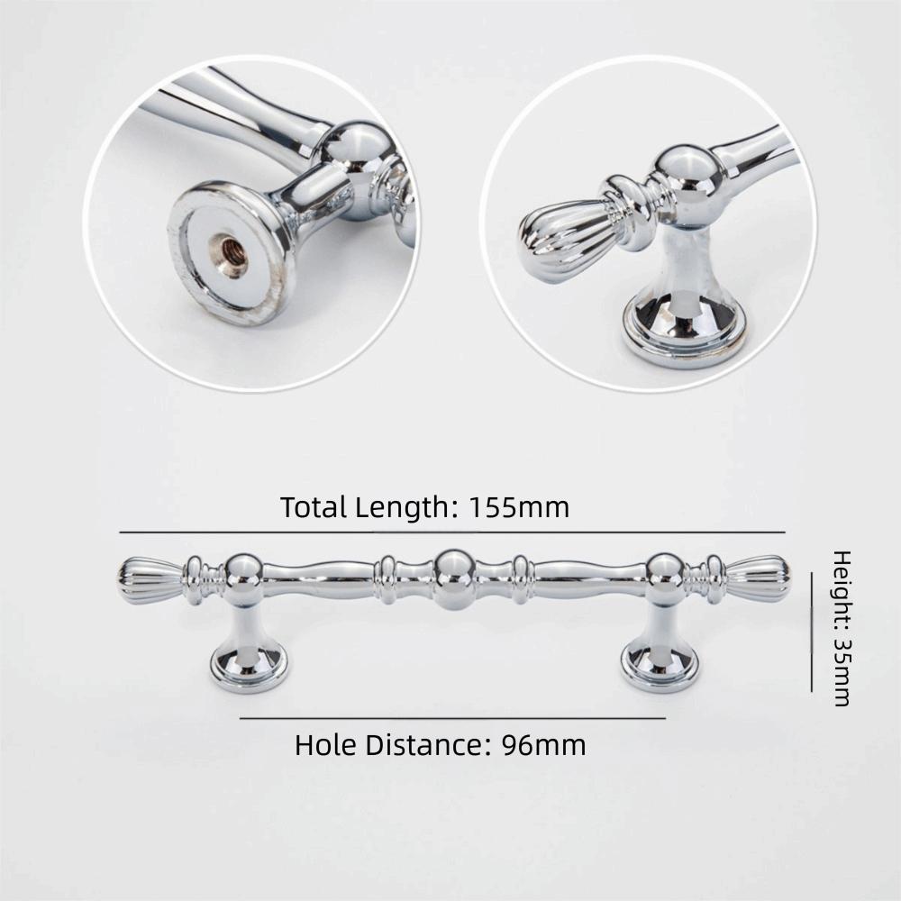 

Nordic Style Cabinet Handle Copper Finish Furniture Handle Drawer Handle Home Hardware Silver 1