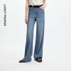 Langzi Loose Wide-Leg Straight Jeans