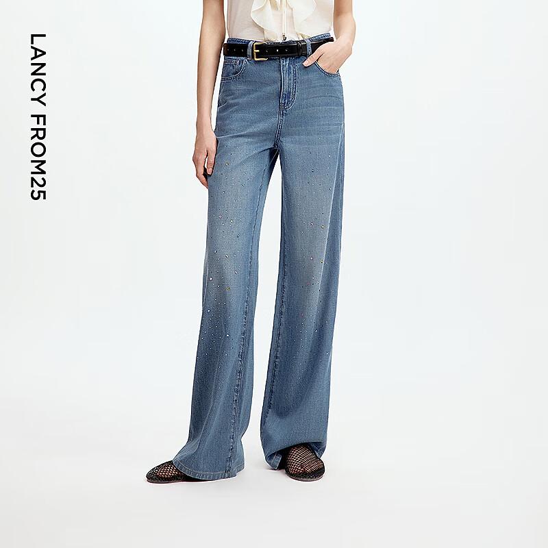 

Langzi Loose Wide-Leg Straight Jeans L