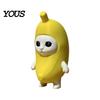 Cute Desktop Ornament 3D Printed Banana Cat Figurine, Collectible Statue, Creative Delicate Texture Figurine Shape Animal Sculpture Decorations