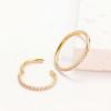 Titanium Golden Cartilage Earrings Shiny Piercing Lip Ring Elegant Rhinestone Nose Ring  Banquet