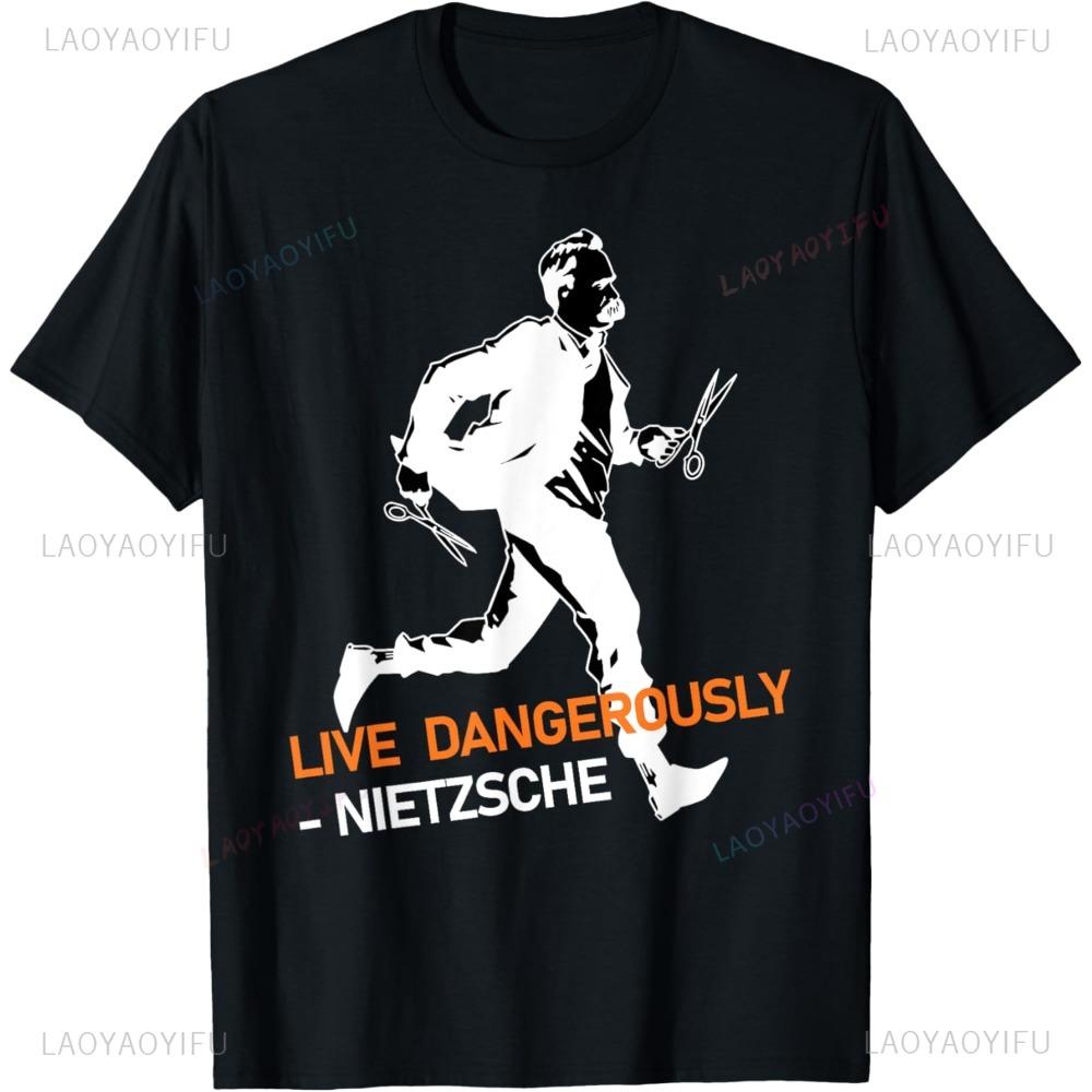 Nietzsche Live Dangerously T-shirt XL