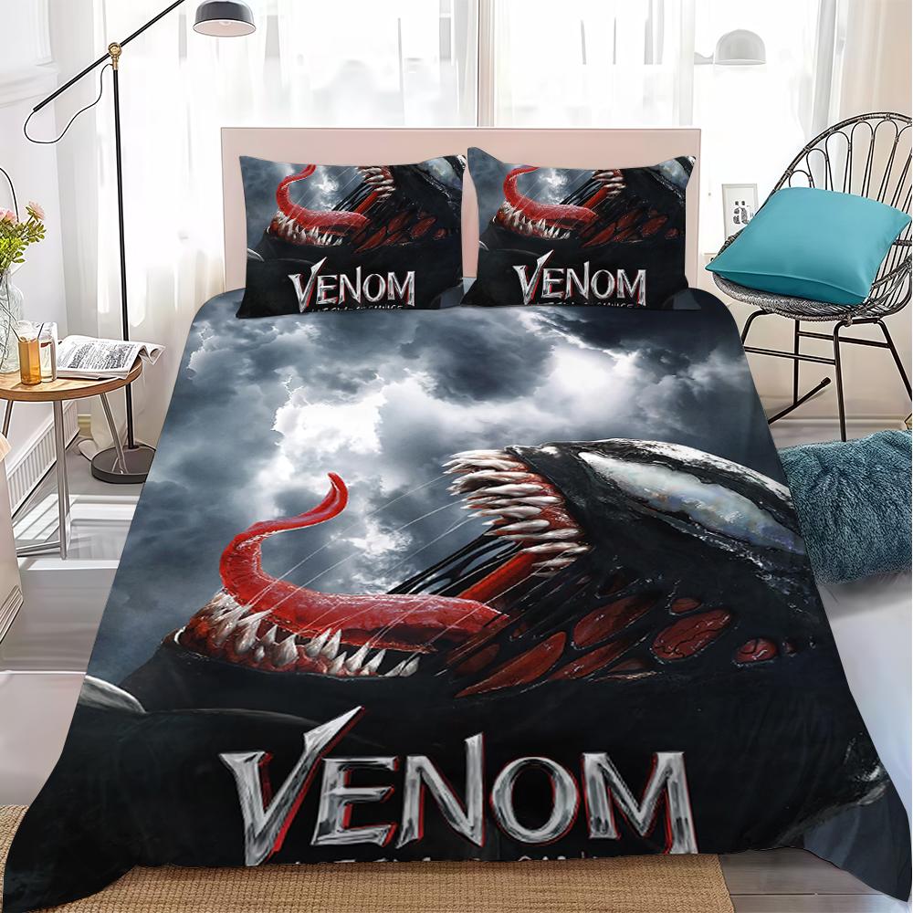 V-Venom Movie Duvet Cover Set Home Style Bedding Soft Laundry Cotton Bed 3 Piece Set Student Dormitory Gift