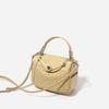 New Small and Exquisite Daily Woven Bag Soft Leather Fashionable and Simple Commuting Leather Premium Messenger Bag