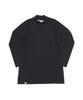 A NOTHING Half Turtle-Neck Inner Layered Tee (Black)