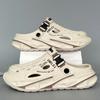 Summertime Mens Outside Sandal Shoes Slide Shoes Beach Plush Comfort Clogs Soft Slides New Men Daily Wear Shoes Garden Shoes Male Beach Slide Shoes