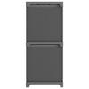 VidaXL Étagère d'affichage 5 cubes et boîtes Gris 103x30x72,5 cm Tissu