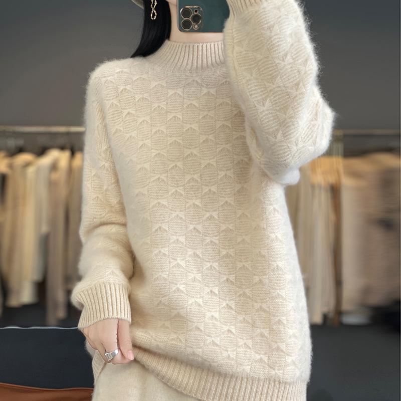 Korean Style Loose Knit Sweater: Women's Autumn/Winter Long Sleeve, Lazy Chic