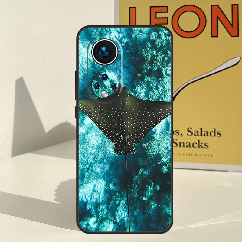 Animal Manta Ray Case For Honor 200 Magic 7 5 6 Pro Honor X9c X9b X9a X8b X8a X8 X9 50 70 90 Lite Back Cover