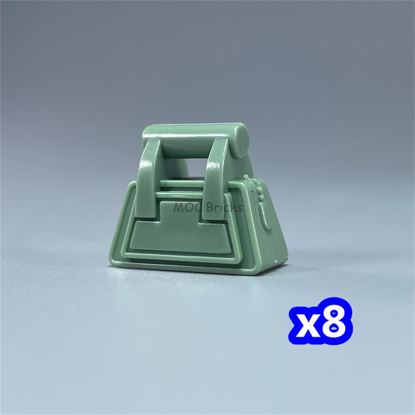 

MOC Bricks Utensil Travelling Bag Luggage Handbag For 4cm Figure Mini Dolls Building Blocks Accessories Kids Toys Girl Gift