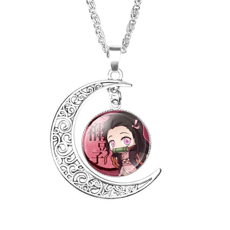 

Anime Moon Gemstone Pendant Necklace DIY Craft Kit Handmade Jewelry Making Opp bag independent packaging