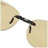 Swans SCP-12 LBR2 Polarized Light Brown Clip-on Sunglasses, Fixed Type, for Glasses