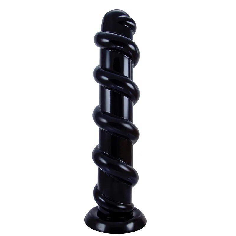 PVC Threaded Anal Plug Vaginal Massage Stick Deep Anal Expansion Masturbator Fisting Gay Sex Toys Realistic Dick