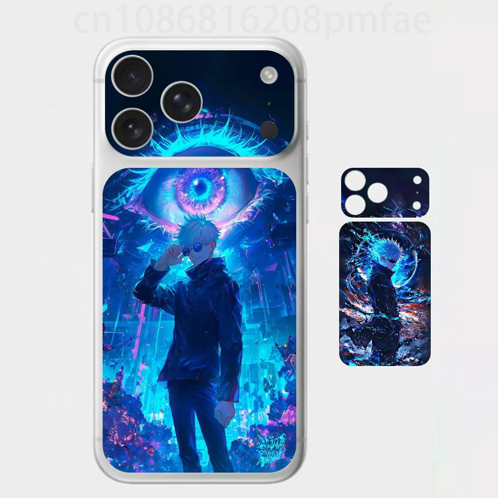 

J-Jujutsu K-Kaisen G-Gojo Premium Skin Wrap for iPhone 17 Pro/Max, Back Frame Camera Protective Decal (Not Case) iPhone17pro