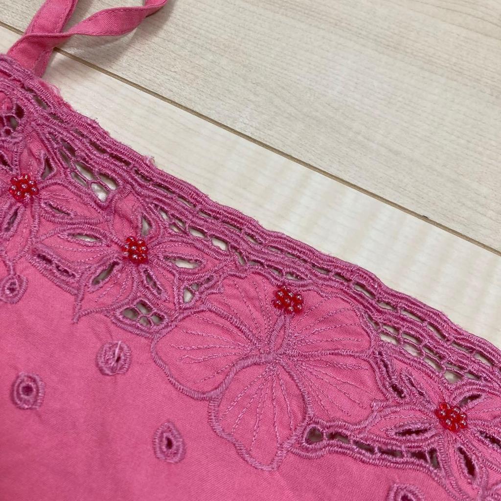 Used Alvarosa Cutwork Cami Pink