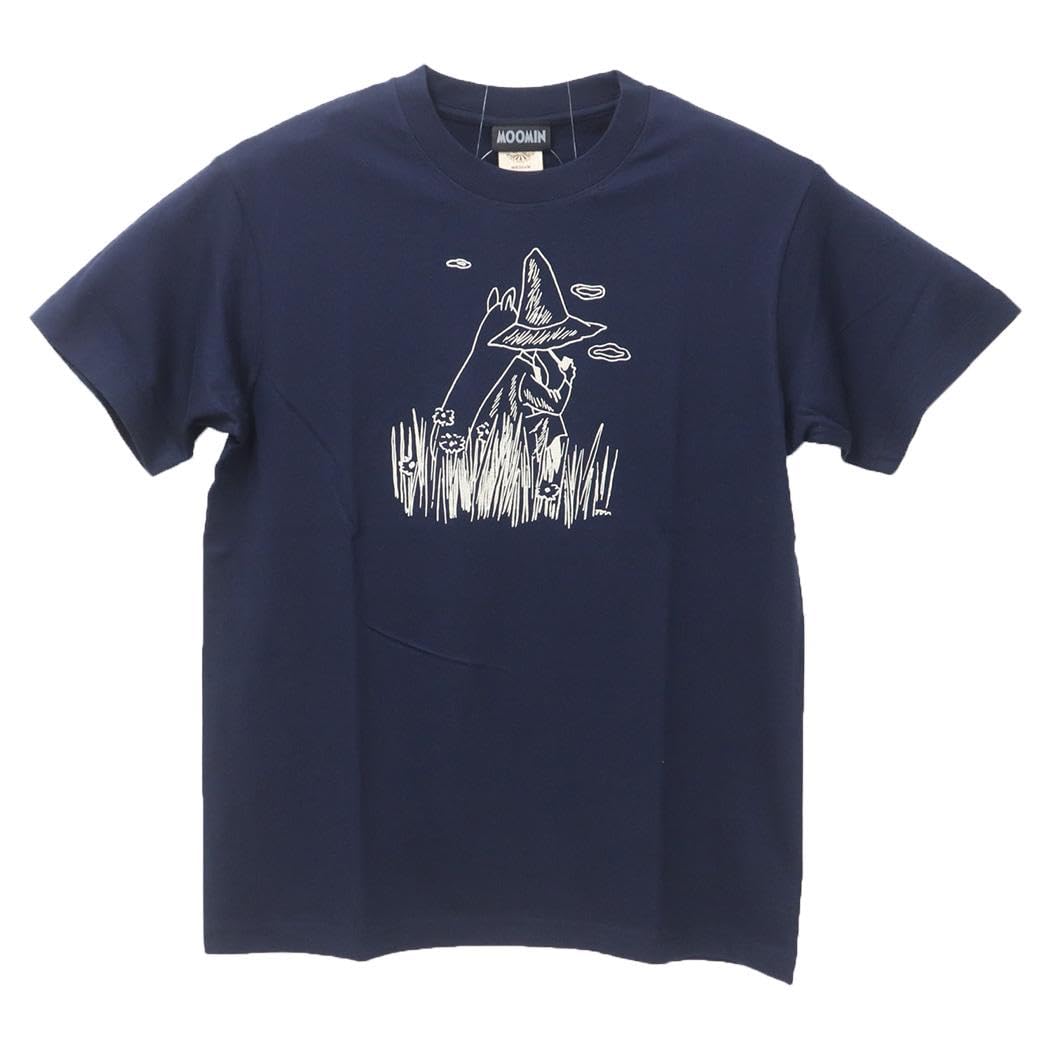 

Moomin Moomin & Snufkin Organic T-Shirt Navy Medium