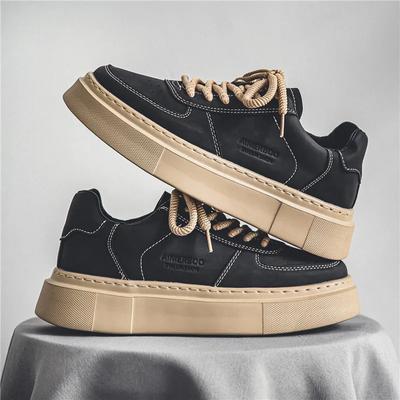 Men's Skateboard Shoes  Autumn/Winter New Fashion Shoes Retro Thick Bottom Lace Up Comfort Non Slip Casual Shoes Sneakers