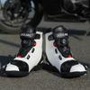 37-47 Men/Women's High Top Genuine Leather Sports Shoes Rotating Button Outdoor Cycling Sports Motorcycle Boots